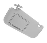 NULYLU Parasol Espejo con Parabrisas para Coche Gris de Conductor de Maquillaje, Visera Solar Extensible Antideslumbrante Compatible Protección Solar Interior con Vehículo