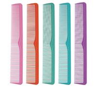 NULYLU Peine Resistente al Calor y Antiestático Paquete de 5 Piezas de Nylon Herramienta Conveniente para Peinar y Almacenar el Cabello Color Aleatorio