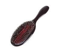 NULYLU Peines De Cerdas Naturales Masajeador De Cuero Cabelludo Cepillo De Cabello Mango De Plástico De Secado