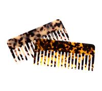 NULYLU Peines Desenredantes Antistáticos de Acetato para Cabello Mojado y Seco, Dientes Anchos, 2 Piezas, Ideales para Cuidado Diario del Cabello de Hombres y Mujeres