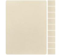 NULYLU Piel de Práctica para Tatuajes de Silicona Beige Doble Cara Reutilizable 10 Láminas de 1mm para Principiantes y Artistas