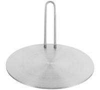 NULYLU Placa Adaptadora de Acero Inoxidable Mango Desmontable y Distribución Uniforme de Calor para Uso Seguro para Cocina de Inducción en Estufas