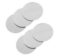 NULYLU Placa Metálica Adhesiva Magnética Redonda de 60 Mm, 0,5 Mm de Grosor, 30 Unidades, Disco de Soporte para Teléfono Móvil Compatible Soportes Magnéticos de Coche, Montaje Estable