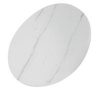 NULYLU Plato Giratorio Base Antideslizante para Mesa de Comedor de Madera Redondo Cojinetes de Alta Resistencia, Diseño Imitación Mármol Blanco y Color Aleatorio para
