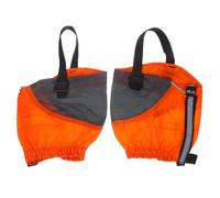 NULYLU Polainas para Trail Running y Montañismo, Cubiertas Resistentes y Transpirables en Naranja, Protección Ligera para Senderos y Escalada, Uso Unisex