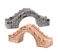 NULYLU Puente de Miniatura de Resina para Acuario y Decoración de Microjardín, Realista Clásico para Paisajismo de Bonsái y Escenas de Jardín en Miniatura
