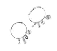 NULYLU Pulsera Deportiva Expandible B075 B076 de Aleación de Zinc, 2 Piezas