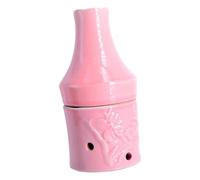 NULYLU Quemador de Moxa de Cerámica Rosa Artesanía Elegante y Diseño Atractivo para Masaje Manual y Terapia de Moxibustión en Adultos