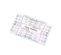 NULYLU Regla para Medir la Altura de Cuerdas de Guitarra Plástico, Medidor de Acción de Cuerda Compacto y Ligero, Precisa de Guitarras y Bajos Eléctricos, Uso Profesional Portátil