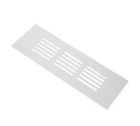 NULYLU Rejilla de Ventilación para Gabinete de Aluminio Cuadrada 50x150 Mm Rejilla de Ventilación para Armarios y Zapateros Respiradero de Aire Multifuncional para Muebles para Armarios