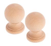 NULYLU Remates para Escaleras y Muebles de Madera Dura, 2 Unidades 6X4 CM sin Pintar, Diseño de Columna Romana, Adecuados para Decoración de Puertas y Salas