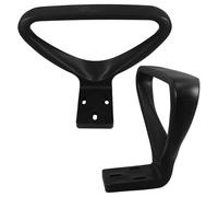 NULYLU Reposabrazos de Repuesto para Silla de Oficina y Ejecutiva, Diseño Ancho y Soporte Mejorado, Material Plástico Resistente, Pack de 2 Unidades para Uso Diario
