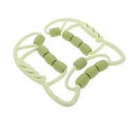 NULYLU Rodillo Para Masaje Muscular De Pantorrillas y Muslos 1 Unidad 12 Ruedas Rosa y Verde Manzana Para Yoga Pilates Fitness Recuperación y Alivio Muscular En Casa