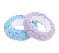 NULYLU Rollo de Cinta de Encaje Doble Cara de Tela de Algodón Flexible, 2 Piezas para Proyectos de Manualidades y Scrapbooking Diseño Elegante y Creativo