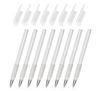 NULYLU Rotuladores Impermeables para Tatuajes 8 Piezas Pluma Localizadora de Piel Color Claro Punta Fina para Salón y Maquillaje Profesional de Cejas y Arte Corporal