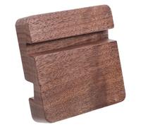 NULYLU Soporte de Madera para Teléfono Porta Tablet y Movil Base Doble con Slot para Películas Lectura y Uso Diario Modelo Walnut