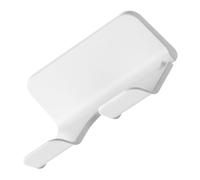 NULYLU Soporte de Pared para Secador de Pelo Blanco sin Taladrar, Estante Resistente y Práctico para Baño y Hotel, Organizador Compacto para Secadora de Cabello, Fácil Instalación