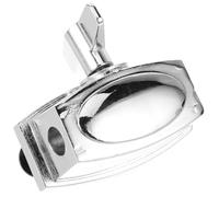 NULYLU Soporte de Pata de Tom de Suelo de Aleación Color Plata para Batería, Accesorio Resistente que Proporciona Soporte Adicional y Montaje Rápido