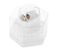 NULYLU Soporte Organizador Para Brocas De Uñas Para Accesorios De Manicura Estuche De Almacenamiento Diseño Elegante y Práctico Incluye Cepillo De Limpieza