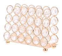 NULYLU Soporte para Servilletas de Papel Cuadrado Vintage, Porta Pañuelos de Cocina Dorado, Servilletero Moderno de Cristal y Hierro, Accesorio Decorativo para Mesa y Hogar