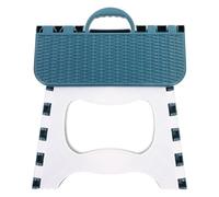 NULYLU Taburete Plegable Portátil de Plástico Azul Gran Capacidad de Carga para Cocina y Comedor, Diseño Simple y Decorativo Adecuado para Adultos