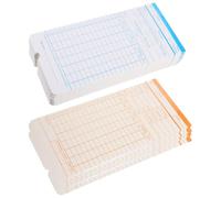 NULYLU Tarjetas de Papel para Control Horario Empleados 190 Hojas, Doble Cara para Registro de Asistencia en Fábrica y Almacén