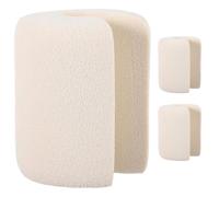 NULYLU Topes de Puerta para 3 Piezas Beige, Protección Infantil contra Pellizcos, Material Eva Resistente, Tope Antirruido para Puertas de Dormitorio y Habitación Infantil