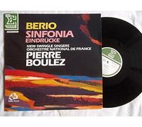 NUM 75198 Berio Sinfonia/Eindrucke Orchestre Natioanl France Boulez LP