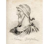 Numa Pompilius Legendary Second King Of Rome Who Reigned From 715 to 673 From The Book Crabbs Historical Dictionary Published 1825 Poster Print (26 x 30)