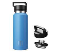 NUMADA - Botella Agua Acero Inoxidable 1200ml | Bebidas Frías 24H y Calientes 12H | Botella Agua Gimnasio Antigoteo con 6 Capas, Libre BPA | Cantimplora Termica Cerámica con Boquilla, Azul