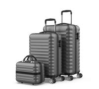 Numada Juego de Maletas Upfly 3pzs ABS Maleta Cabina 53cm, Mediana 63cm y Neceser