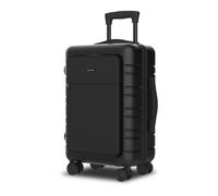NUMADA - Maleta de Viaje Cabina (56x37x23,5cm) UpFly T21 con Bolsillo Portátil de 15", Cierre TSA y Carga USB. Maleta de Mano Rígida con 4 Ruedas 360 y Múltiples Compartimentos Interiores | Negro