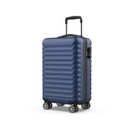 NUMADA - Maleta de Cabina Upfly 20' ABS (53x33,5x22cm) con Cierre de Combinación y 4 Ruedas Dobles 360. Maleta de Mano Rígida Resistente, Ligera con Interior Compartimentado | Azul Marino