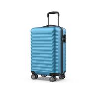 NUMADA - Maleta de Cabina Upfly 20' ABS (53x33,5x22cm) con Cierre de Combinación y 4 Ruedas Dobles 360. Maleta de Mano Rígida Resistente, Ligera con Interior Compartimentado | Azul Eléctrico