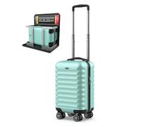NUMADA- Maleta de Viaje Cabina 40x25x20cm (20L) Upfly Underseat 16 XXS con Ruedas Desmontables. Maleta Cabina ABS Ideal como Equipaje de Mano para Ryanair, Vueling o Easyjet | Verde