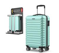 NUMADA - Maleta de Viaje Cabina 55x36x19cm (30L) Upfly XS con Cierre de Combinación y 4 Ruedas Dobles 360. Maleta de Mano Rígida Resistente, Ligera con Interior Compartimentado | Verde