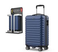 NUMADA - Maleta de Viaje Cabina 55x36x19cm (30L) Upfly XS con Cierre de Combinación y 4 Ruedas Dobles 360. Maleta de Mano Rígida Resistente, Ligera con Interior Compartimentado | Azul Marino