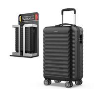 NUMADA - Maleta de Viaje Cabina 55x36x19cm (30L) Upfly XS con Cierre de Combinación y 4 Ruedas Dobles 360. Maleta de Mano Rígida Resistente, Ligera con Interior Compartimentado | Negro