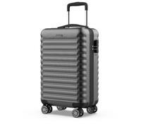 NUMADA - Maleta de Viaje Cabina 55x36x19cm (30L) Upfly XS con Cierre de Combinación y 4 Ruedas Dobles 360. Maleta de Mano Rígida Resistente, Ligera con Interior Compartimentado | Gris