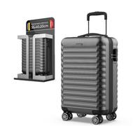 NUMADA - Maleta de Viaje Cabina 55x36x19cm (30L) Upfly XS con Cierre de Combinación y 4 Ruedas Dobles 360. Maleta de Mano Rígida Resistente, Ligera con Interior Compartimentado | Gris