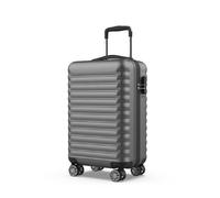 NUMADA - Maleta de Viaje Cabina Upfly 20' ABS (53x33,5x22cm) con Cierre de Combinación y 4 Ruedas Dobles 360. Maleta de Mano Rígida Resistente, Ligera con Interior Compartimentado | Gris