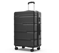 NUMADA - Maleta de Viaje Grande 25Kg, 76x50x29cm, (78L) Upfly T10 28' ABS con Cierre de Combinación y 4 Ruedas Dobles | Resistente | Ligera | Interior Compartimentado | Negro