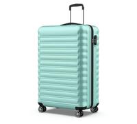 NUMADA - Maleta de Viaje Grande 25Kg Upfly 28' ABS (75x49x29cm) con Cierre de Combinación y 4 Ruedas Dobles 360 | Resistente | Ligera | Interior Compartimentado | Verde