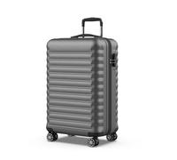 NUMADA - Maleta de Viaje Mediana 18Kg Upfly 24' ABS (63x39,5x26,8cm) con Cierre de Combinación y 4 Ruedas Dobles 360 | Resistente | Ligera | Interior Compartimentado | Gris