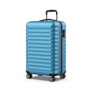 NUMADA - Maleta de Viaje Mediana 18Kg Upfly 24' ABS (63x39,5x26,8cm) con Cierre de Combinación y 4 Ruedas Dobles 360 | Resistente | Ligera | Interior Compartimentado | Azul Eléctrico