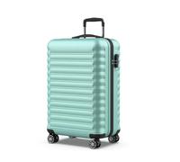 NUMADA - Maleta de Viaje Mediana 18Kg Upfly 24' ABS (63x39,5x26,8cm) con Cierre de Combinación y 4 Ruedas Dobles 360 | Resistente | Ligera | Interior Compartimentado | Verde