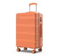 NUMADA - Maleta Mediana 4 Ruedas, 66x44x26cm, (60L) Upfly T10 24' ABS con Cierre de Combinación, Resistente, Ligera, Interior Compartimentado | Naranja
