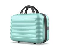 NUMADA - Neceser Viaje Grande Rígido ABS Upfly (31x31x17cm) de 11L de Capacidad con Goma Elástica Trasera para Adaptarlo a la Maleta y Asa para Transporte | Verde