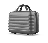 NUMADA - Neceser Viaje Grande Rígido ABS Upfly (31x31x17cm) de 11L de Capacidad con Goma Elástica Trasera para Adaptarlo a la Maleta y Asa para Transporte | Gris