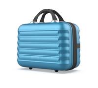 NUMADA - Neceser Viaje Grande Rígido ABS Upfly (31x31x17cm) de 11L de Capacidad con Goma Elástica Trasera para Adaptarlo a la Maleta y Asa para Transporte | Azul Eléctrico